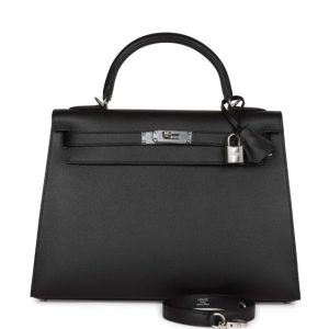Hermès Kelly Sellier 32 Black 89 Epsom 2023 B