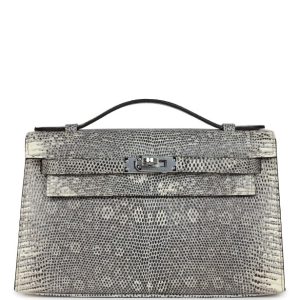 Hermès Kelly Pochette Ombre 1B Lizard 2020 Y