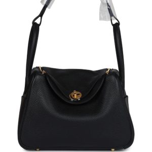 Hermès Lindy  26 Black 89 Clemence 2022 U