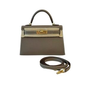 Hermès Kelly Sellier 20 Etoupe  18 Epsom 2022 U