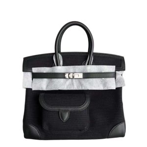 Hermès Birkin Cargo 25 Black 89 Swift, Toile 2023 B