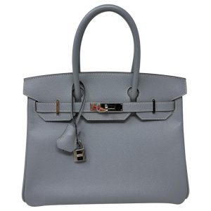 Hermès Birkin  30 Vert Amande 63 Epsom 2015 T