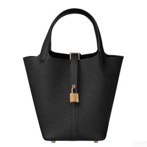 Hermès Picotin  18 Black 89 Clemence 2024 W