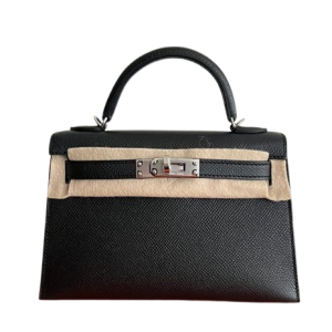 Hermès Kelly Sellier 20 Black 89 Epsom 2023 B