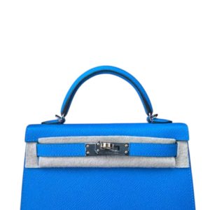 Hermès Kelly Sellier 20 Blue Hydra  T71 Epsom 2024 W