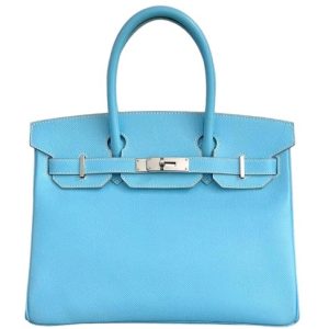 Hermès Birkin  30 Blue Celeste 7N Epsom 2020 Y