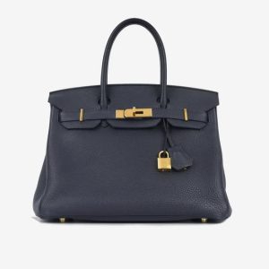 Hermès Birkin  30 Blue Nuit 2Z Togo 2019 C