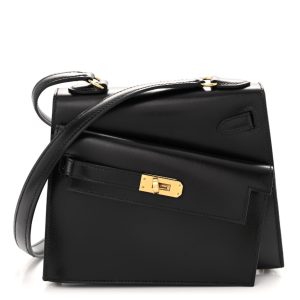 Hermès Kelly En Desordre 20 Black 89 Box 2024 B
