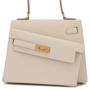 Hermès Kelly En Desordre & Sellier Craie  10 Epsom 2023 B