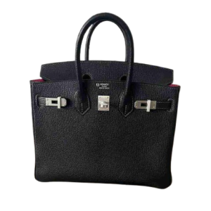 Hermès Birkin HSS & Verso 25 Black 89, Rose Mexico 0D Chevre Myzore 2024 W