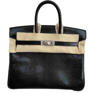 Hermès Birkin  25 Black 89 Lizard 2024 W
