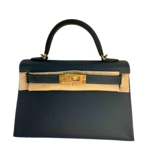 Hermès Kelly Sellier 20 Blue de Prusse  7P Epsom 2024 W
