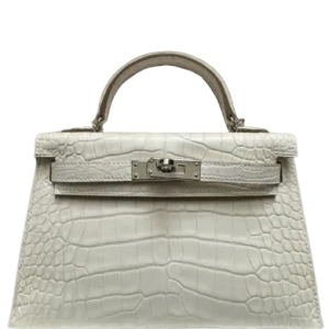 Hermès Kelly Sellier 20 Nata I2 Boreal Satine Matte Alligator 2024 W