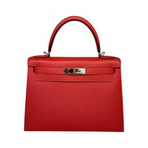 Hermès Kelly Sellier & Verso 28 Capucine 9T, Gold 37 Epsom 2019 D