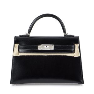 Hermès Kelly  20 Black 89 Box 2023 B