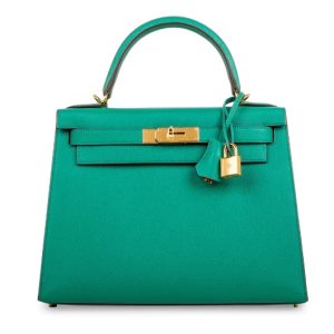 Hermès Kelly Sellier 28 Vert Jade O6 Epsom 2020 Y