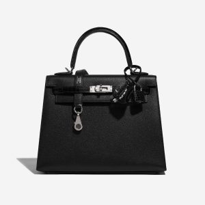 Hermès Kelly Touch 25 Black 89 Madame, Niloticus Crocodile Shiny 2023 U