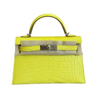 Hermès Kelly  20 Lime 9R Alligator Matt 2023 B