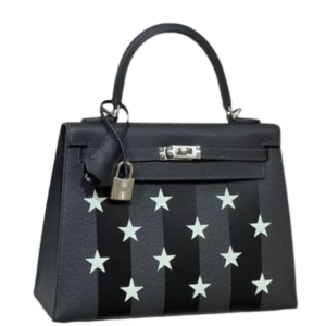 Hermès Kelly Casaque Etoilee 25 Ardoise 85, Black 89, Vert Peppermint N3 Epsom, Tadelakt, Chevre Myzore 2024 W