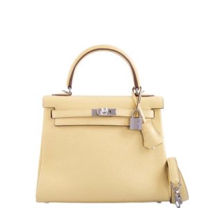 Hermès Kelly  25 Jaune Poussin 1Z Togo 2024 W