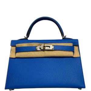 Hermès Kelly Sellier 20 Blue Hydra  T71 Epsom 2024 W