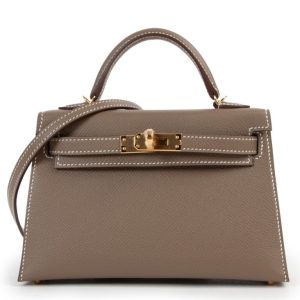 Hermès Kelly Sellier 20 Etoupe  18 Epsom 2024 B