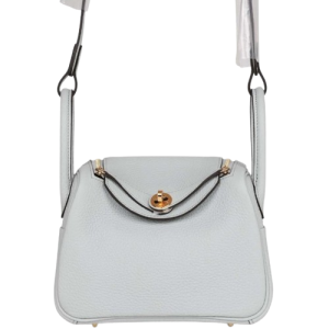 Hermès Lindy  Mini Blue Pale 5A Clemence 2024 W