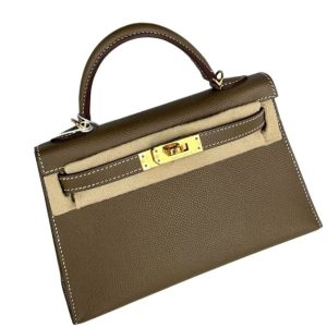 Hermès Kelly Sellier 20 Etoupe  18 Epsom 2020 Y