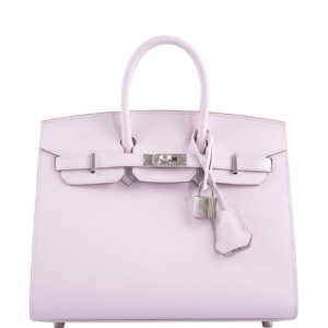 Hermès Birkin Sellier 25 Mauve Pale 09 Epsom 2024 W