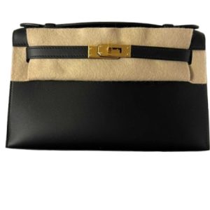 Hermès Kelly Pochette Black 89 Swift 2024 W