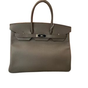 Hermès Birkin  35 Gris Etain 8F Epsom 2017 A