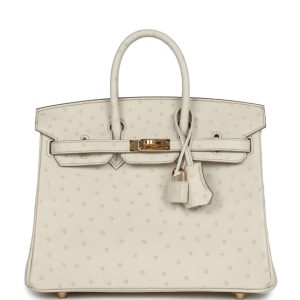 Hermès Birkin  25 Beton 8L Ostrich 2021 Z