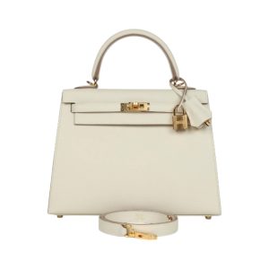 Hermès Kelly Sellier 25 Craie  10 Epsom 2024 W
