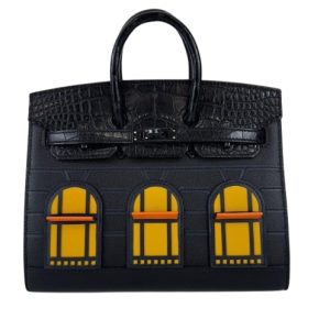Hermès Birkin Faubourg 20 Black 89, Jaune Ambre 9D, Orange H 93 Madame, Sombrero, Swift, Alligator Matt 2023 Z