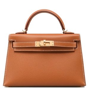 Hermès Kelly Sellier 20 Gold 37 Epsom 2021 Z