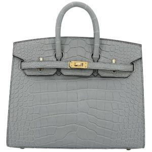 Hermès Birkin Sellier 20 Gris Ciment 0V Alligator Matt 2024 W