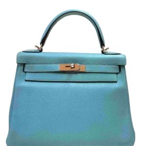 Hermès Kelly  28 Blue Du Nord P3 Togo 2015 T
