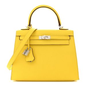 Hermès Kelly Sellier 25 Jaune de Naples 9O Epsom 2024 W