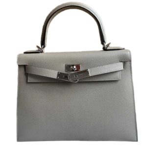 Hermès Kelly HSS & Sellier & Verso 28 Bordeaux  57, Gris Asphalt M8 Epsom 2023 B