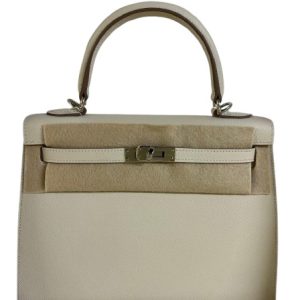 Hermès Kelly Sellier 25 Craie  10 Epsom 2024 W