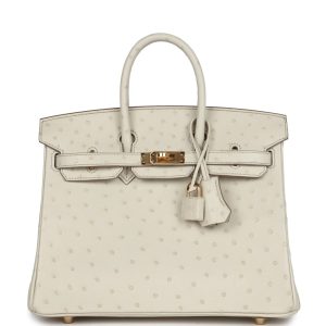 Hermès Birkin  25 Beton 8L Ostrich 2021 Z
