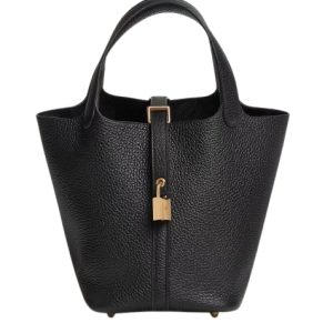Hermès Picotin  18 Black 89 Clemence 2024 W