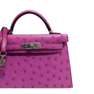 Hermès Kelly Sellier 20 Rose Poupre L3 Ostrich 2023 B