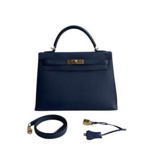 Hermès Kelly  32 Navy 7U Epsom 2016 X
