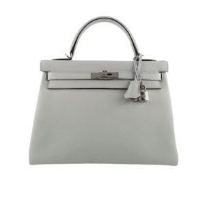 Hermès Kelly  32 Blue Pale 5A Clemence 2023 B