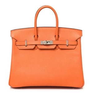 Hermès Birkin  25 Orange H 93 Epsom 2009 M