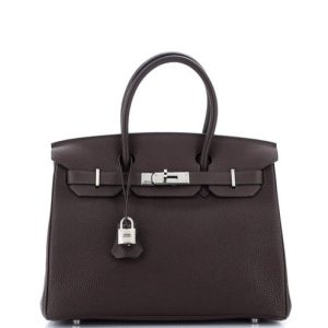 Hermès Birkin  30 Chocolat  47 Togo 2018 C