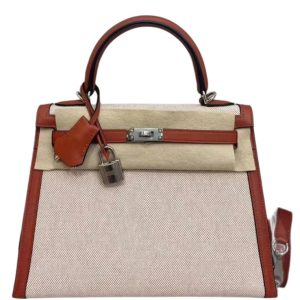 Hermès Kelly  25 Cuivre  6C Swift, Toile 2019 D