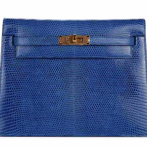 Hermès Kelly Danse Blue Saphir T7 Lizard 2024 U