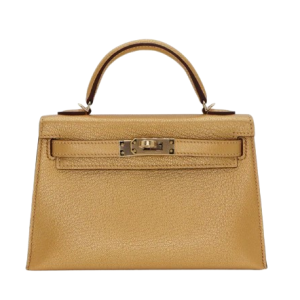 Hermès Kelly Sellier 20 Metallic Gold Chevre Myzore 2024 W